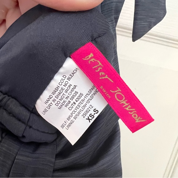 Betsey Johnson swim cover up mini dress grey size xs-small - Picture 3 of 4